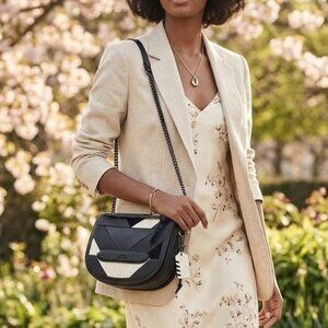 Coach Shadow Crossbody Bag in Pieced Leather